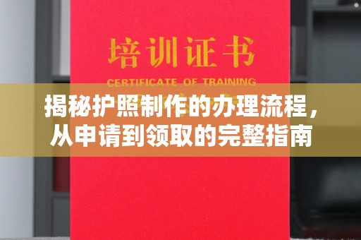 信义揭秘护照制作的办理流程，从申请到领取的完整指南