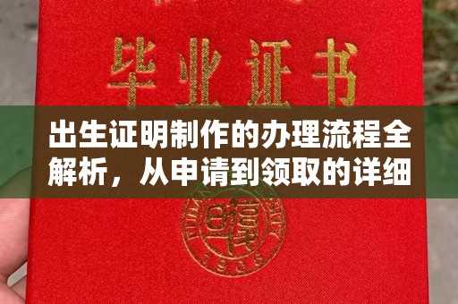 信义出生证明制作的办理流程全解析，从申请到领取的详细指南