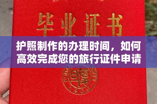 信义护照制作的办理时间，如何高效完成您的旅行证件申请