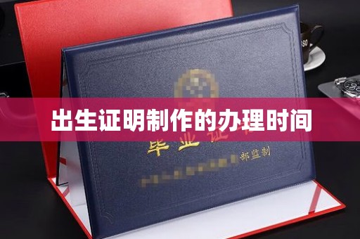 信义出生证明制作的办理时间