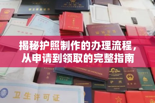 信义揭秘护照制作的办理流程，从申请到领取的完整指南