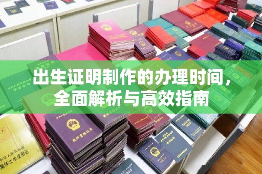 信义出生证明制作的办理时间，全面解析与高效指南