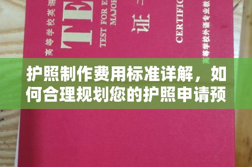 信义护照制作费用标准详解，如何合理规划您的护照申请预算